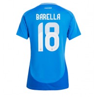 Maglie da calcio Italia Nicolo Barella #18 Prima Maglia Femminile Europei 2024 Manica Corta